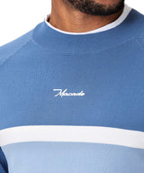 Macade Slate Blue Tech AR Mock Neck