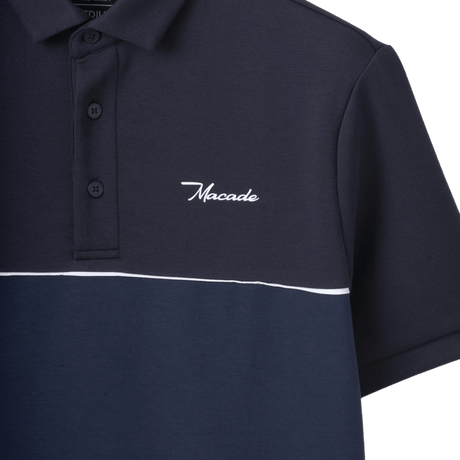 Macade Spruce Blue Ar Course Shirt - One Golf