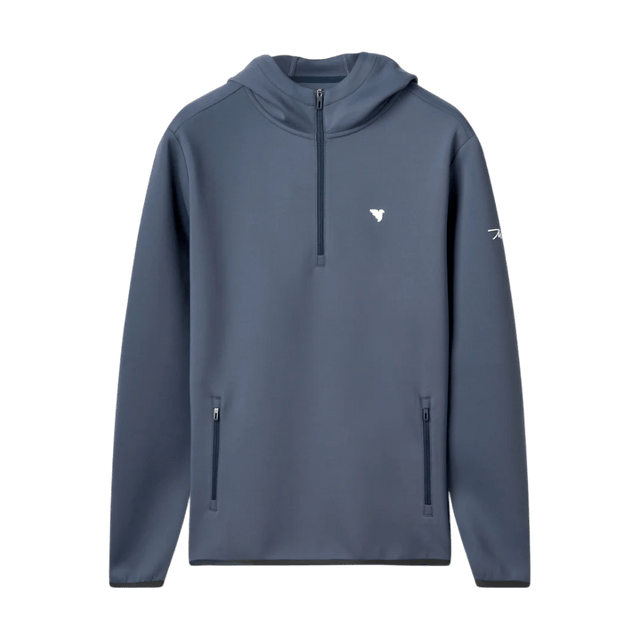 Macade Spruce Blue Therma Zip Hoodie - One Golf