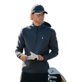 Macade Spruce Blue Therma Zip Hoodie - One Golf
