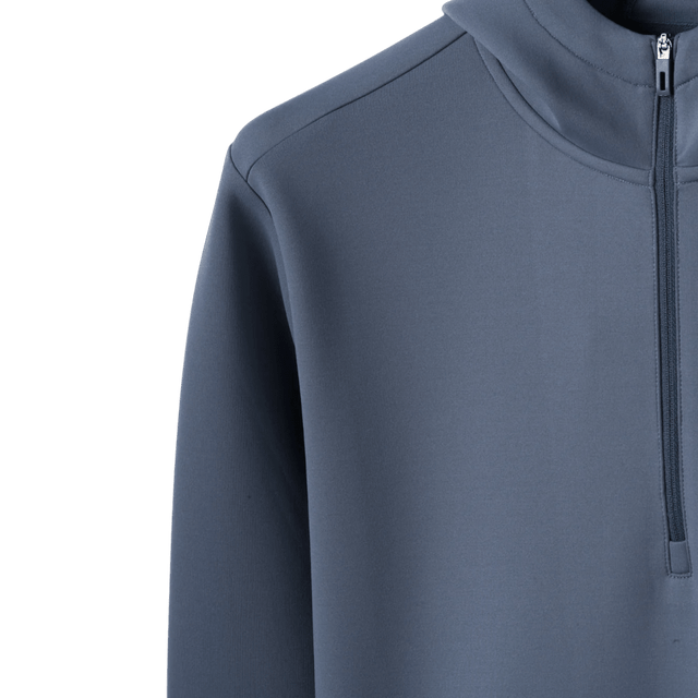 Macade Spruce Blue Therma Zip Hoodie - One Golf