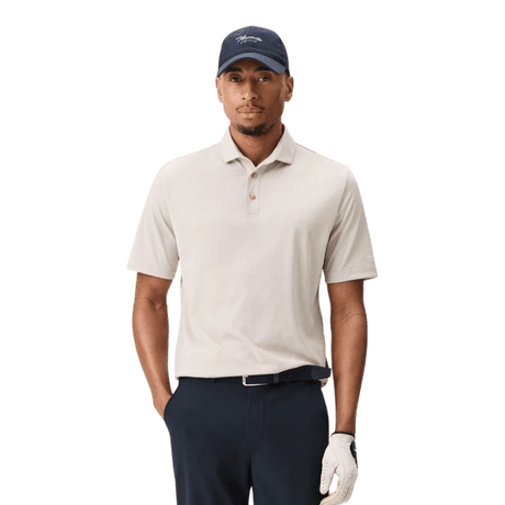 Macade Tan Paisley Core Polo Shirt - One Golf