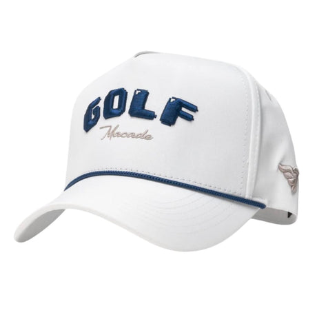 Macade White Crossover Rope Snapback - One Golf