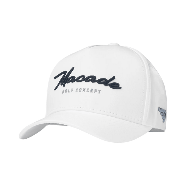 Macade White Signature Snapback - One Golf
