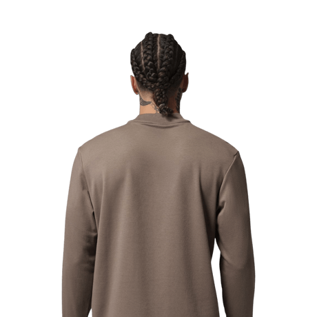 Men's Jordan Sport Longsleeve Olive/Grey Mock Top - One Golf