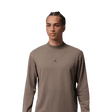 Men's Jordan Sport Longsleeve Olive/Grey Mock Top - One Golf