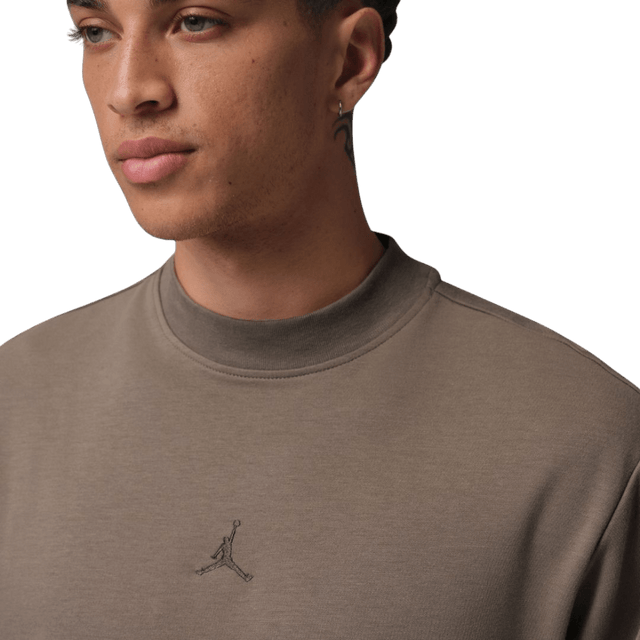 Men's Jordan Sport Longsleeve Olive/Grey Mock Top - One Golf
