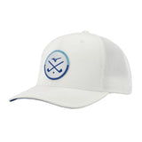 Mizuno Crossed Clubs Mesh White Cap - One Golf