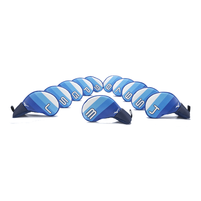 Mizuno Tour Iron White/Blue Headcovers - One Golf