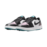 Nike Air Jordan 1 Low G Spiked Mineral Teal/White/Black Golf Shoe - One Golf