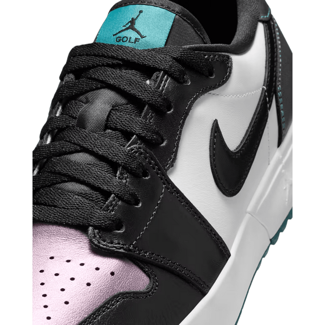 Nike Air Jordan 1 Low G Spiked Mineral Teal/White/Black Golf Shoe - One Golf