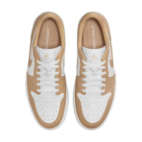 Nike Air Jordan 1 Low G White/Linen Golf Shoes - One Golf