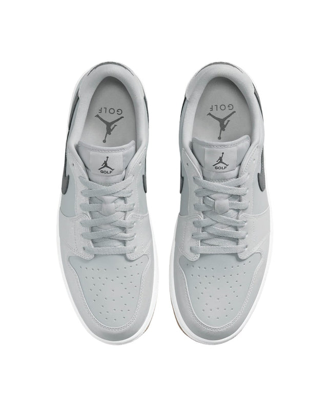 Nike Air Jordan 1 Low Wolf Grey/Iron Grey Golf Shoes - One Golf