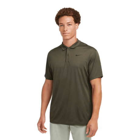 Nike Dri-Fit Victory Cargo Khaki/Black Golf Polo - One Golf