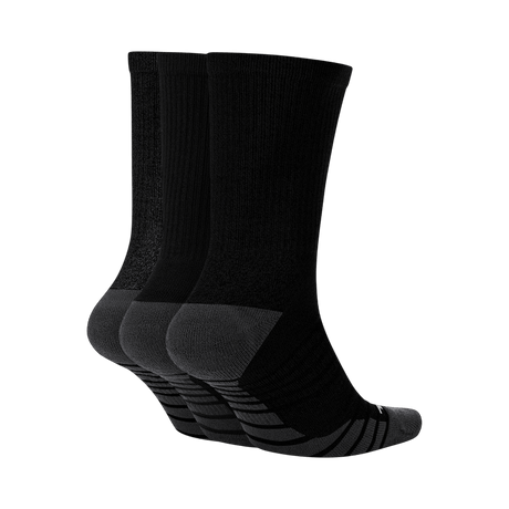 Nike Everyday Plus Crew Black Sock Pack - One Golf