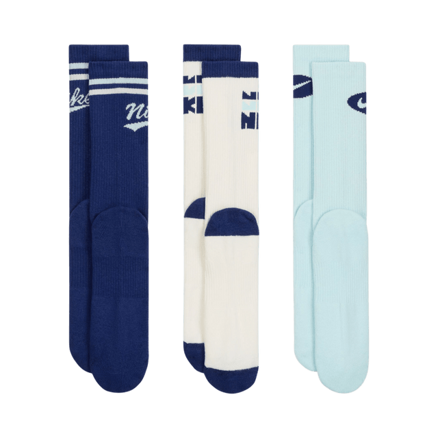 Nike Everyday Plus Crew Multi Colour Sock Pack - One Golf