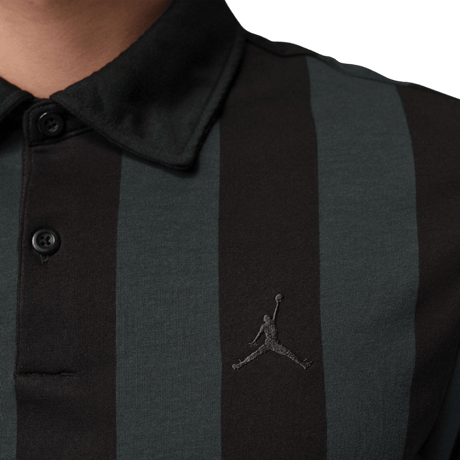 Nike Jordan Dri-Fit Black AOP Polo - One Golf