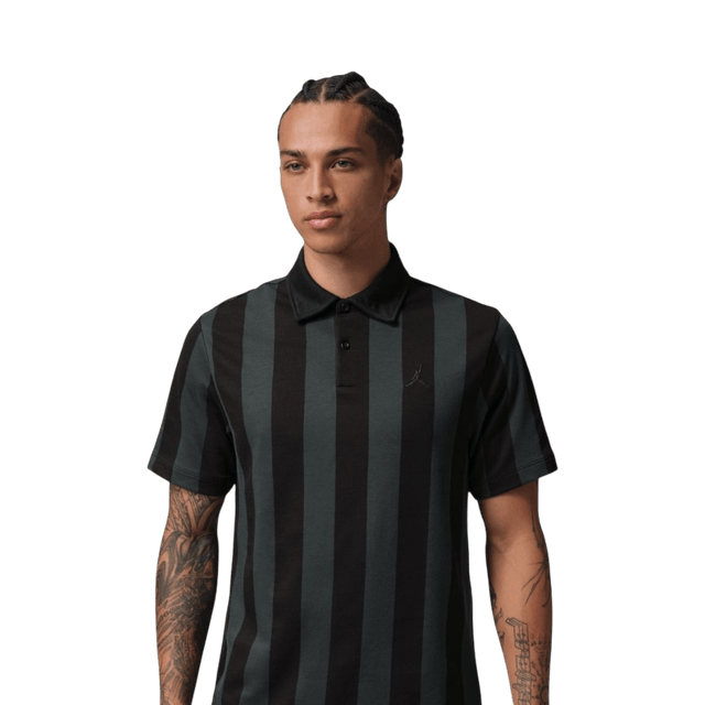 Nike Jordan Dri-Fit Black AOP Polo - One Golf