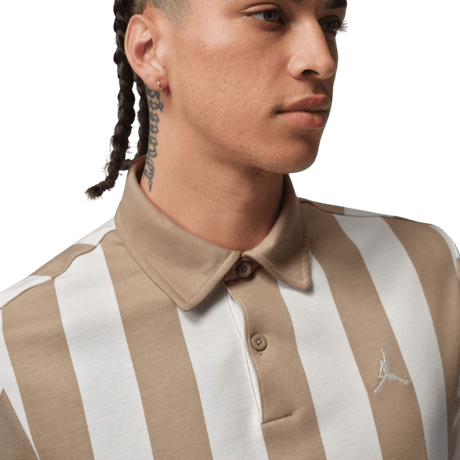 Nike Jordan Dri-Fit Khaki AOP Polo - One Golf