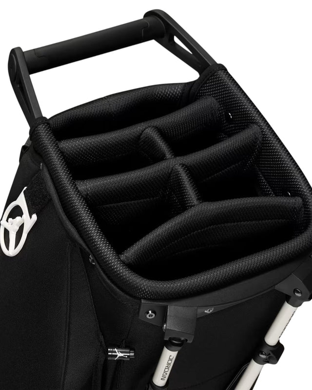 Nike Jordan FadeAway Black/Pale Ivory Stand Bag - One Golf