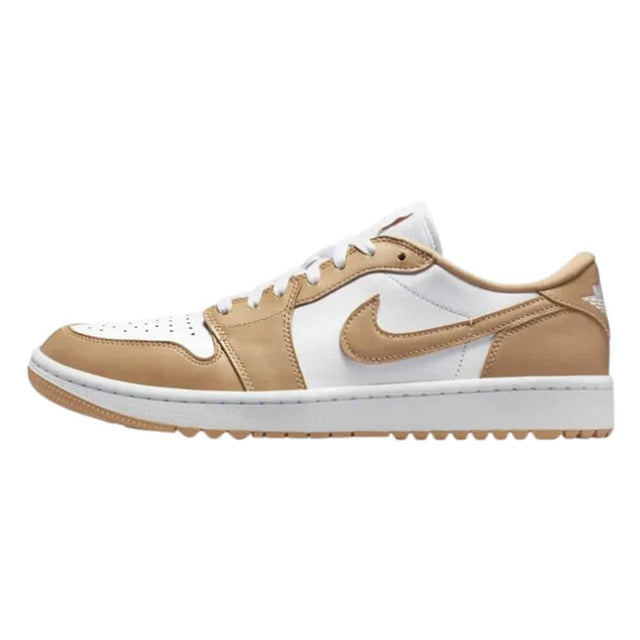 Nike Air Jordan 1 Low G White/Linen Golf Shoes