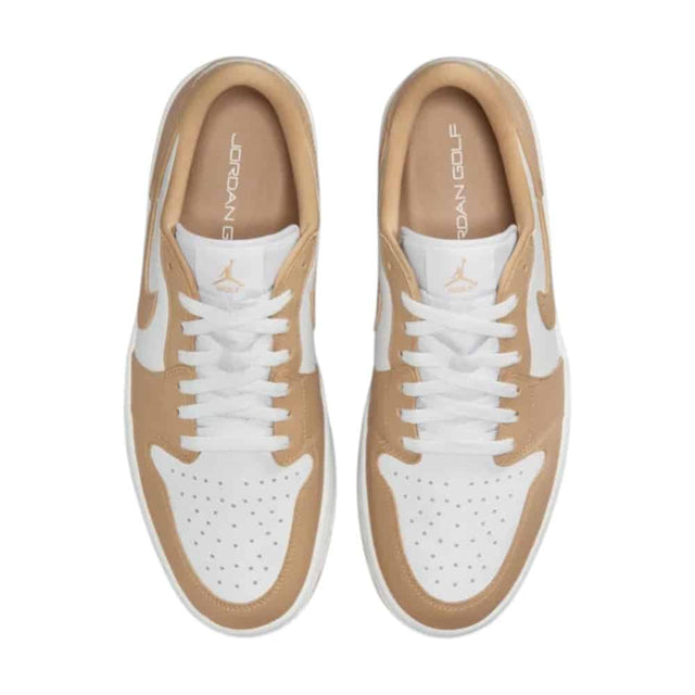 Nike Air Jordan 1 Low G White/Linen Golf Shoes