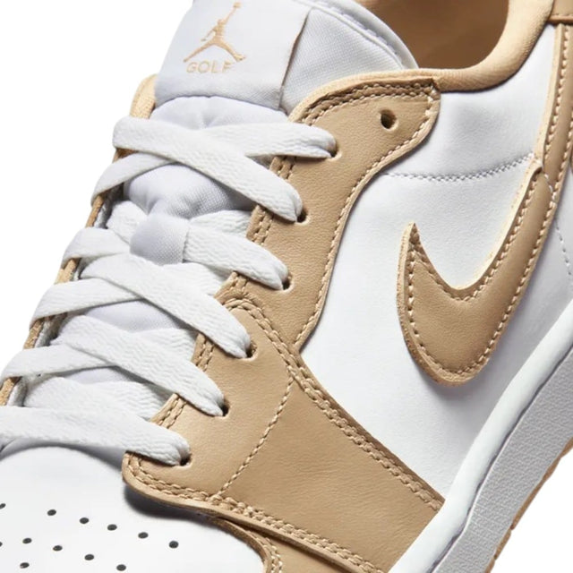 Nike Air Jordan 1 Low G White/Linen Golf Shoes