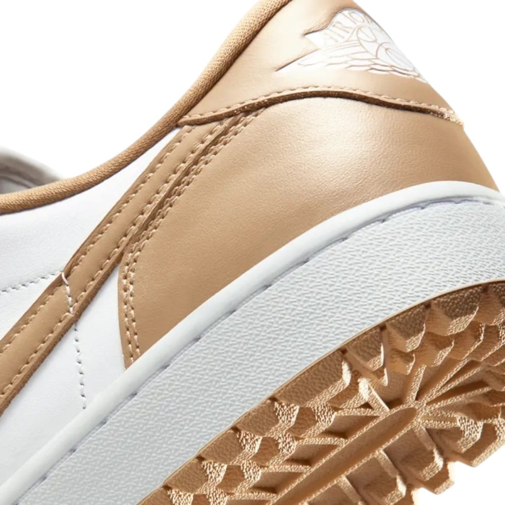 Nike Air Jordan 1 Low G White/Linen Golf Shoes – One Golf