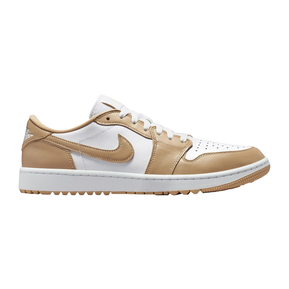 Nike Air Jordan 1 Low G White/Linen Golf Shoes – One Golf