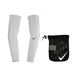 Nike UV Golf White/Black Sleeves 2.0 Pair - One Golf