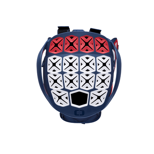 Ogio Silencer Red/White/Blue Cart Bag - One Golf