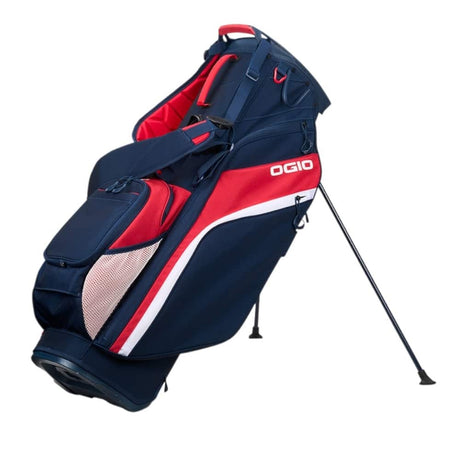 OGIO Woode Hybrid Red/White/Blue Stand Bag - One Golf