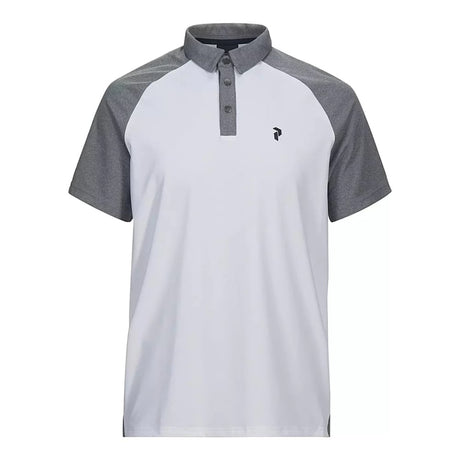 Peak Performance Grain White/Grey Polo - One Golf
