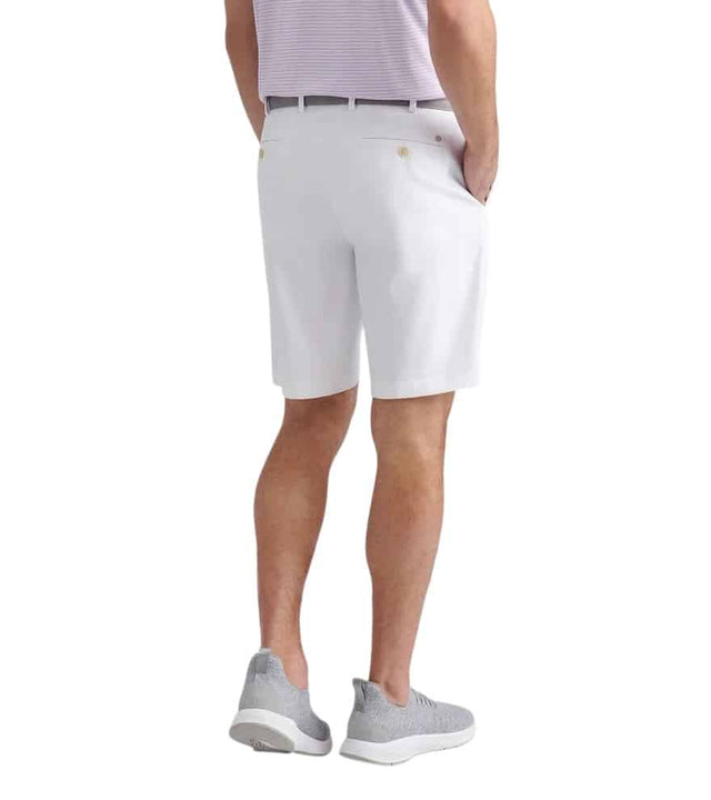 Peter Millar Salem Performance White Shorts - One Golf