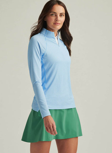 Peter Millar Trillium Neat Raglan Perth Blue - One Golf