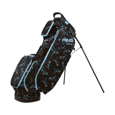 Ping 23 Black/Blue/Mr. Ping Hoofer 14 Stand Bag - One Golf