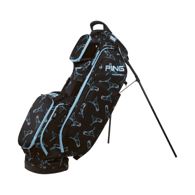 Ping 23 Black/Blue/Mr. Ping Hoofer 14 Stand Bag - One Golf