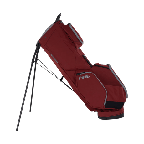 Ping 23 Deep Red/Pewter Hoofer 14 Stand Bag - One Golf