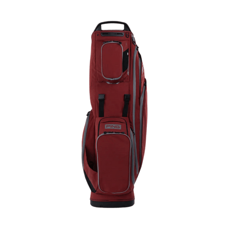 Ping 23 Deep Red/Pewter Hoofer 14 Stand Bag - One Golf