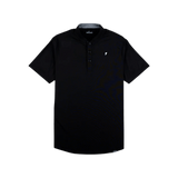 Primo Black Blade Collar Polo - One Golf