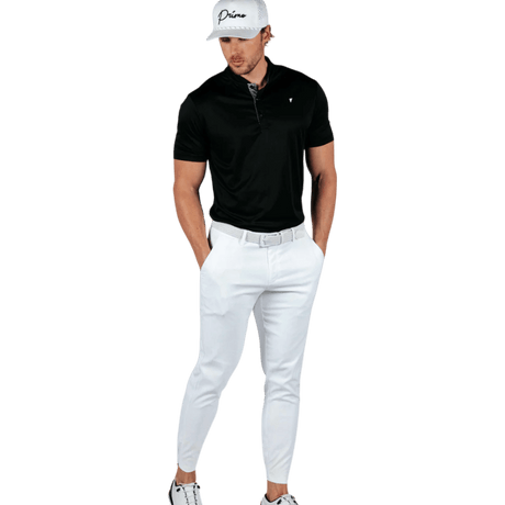 Primo Black Blade Collar Polo - One Golf