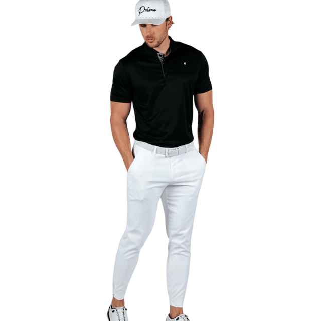 Primo Black Blade Collar Polo - One Golf