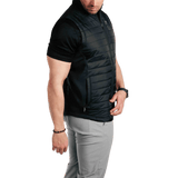 Primo Black Puff Vest Jacket - One Golf