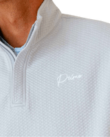 Primo & GH Light Gray Waffle Quarter Zip - One Golf