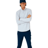 Primo & GH Light Gray Waffle Quarter Zip - One Golf