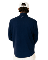 Primo & GH Navy Waffle Quarter Zip - One Golf