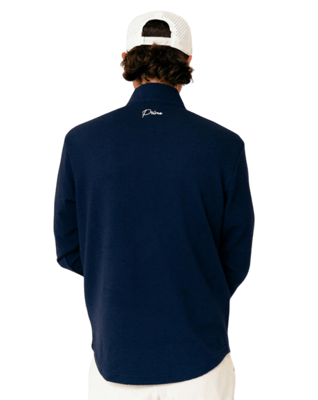 Primo & GH Navy Waffle Quarter Zip - One Golf