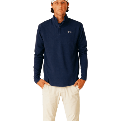 Primo & GH Navy Waffle Quarter Zip - One Golf