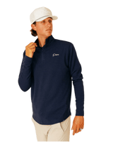 Primo & GH Navy Waffle Quarter Zip - One Golf