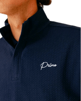 Primo & GH Navy Waffle Quarter Zip - One Golf